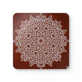 Traditional South Indian Kolam Design Corkwood Coaster Set
