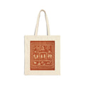 Central Indian Warli Folk Art Canvas Tote Bag | Warli-Inspired Tribal Print
