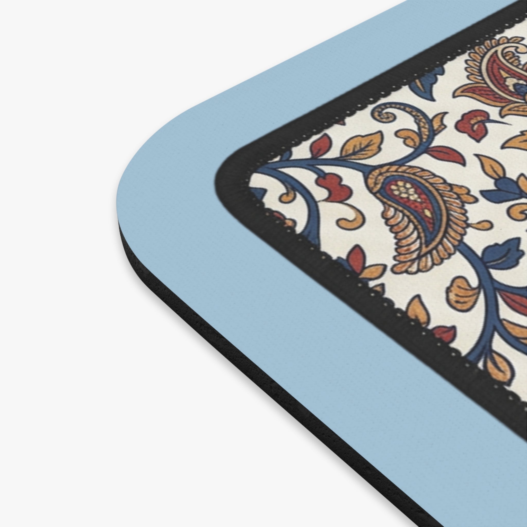 Madhubani Folk Art Peacock Mouse Pad | Traditional Indian Art Desk Decor