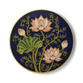Pichwai Design Ceramic Coaster | Traditional Indian Art Home Decor